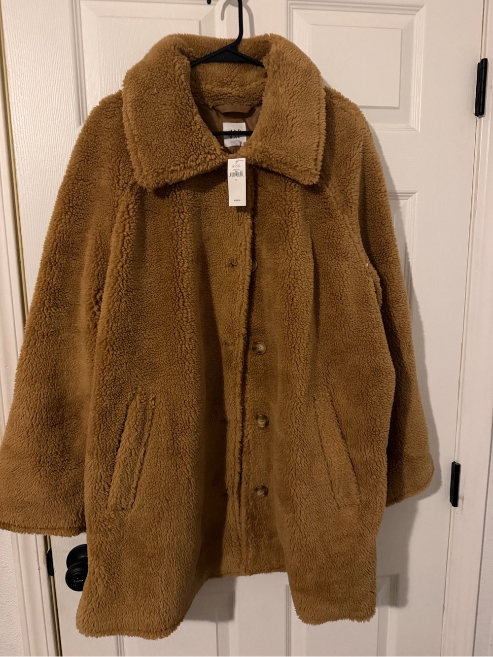 Gap Cozy Teddy Faux Shearling Coat - Camel